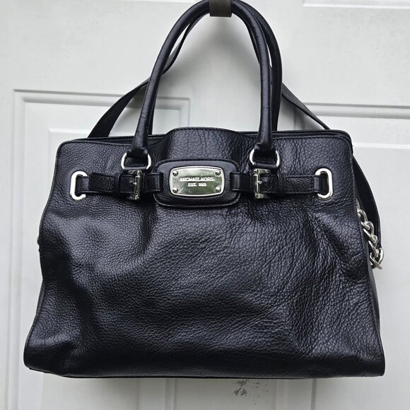 Michael Kors Leather Satchel with Shoulder Strap - Picture 3 of 12